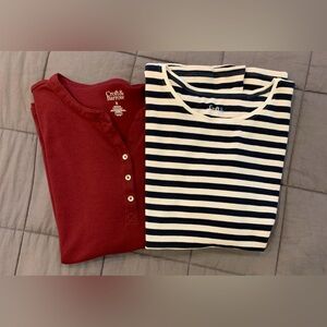 Set Of 2 Croft & Barrow Women’s Short Sleeve T’s